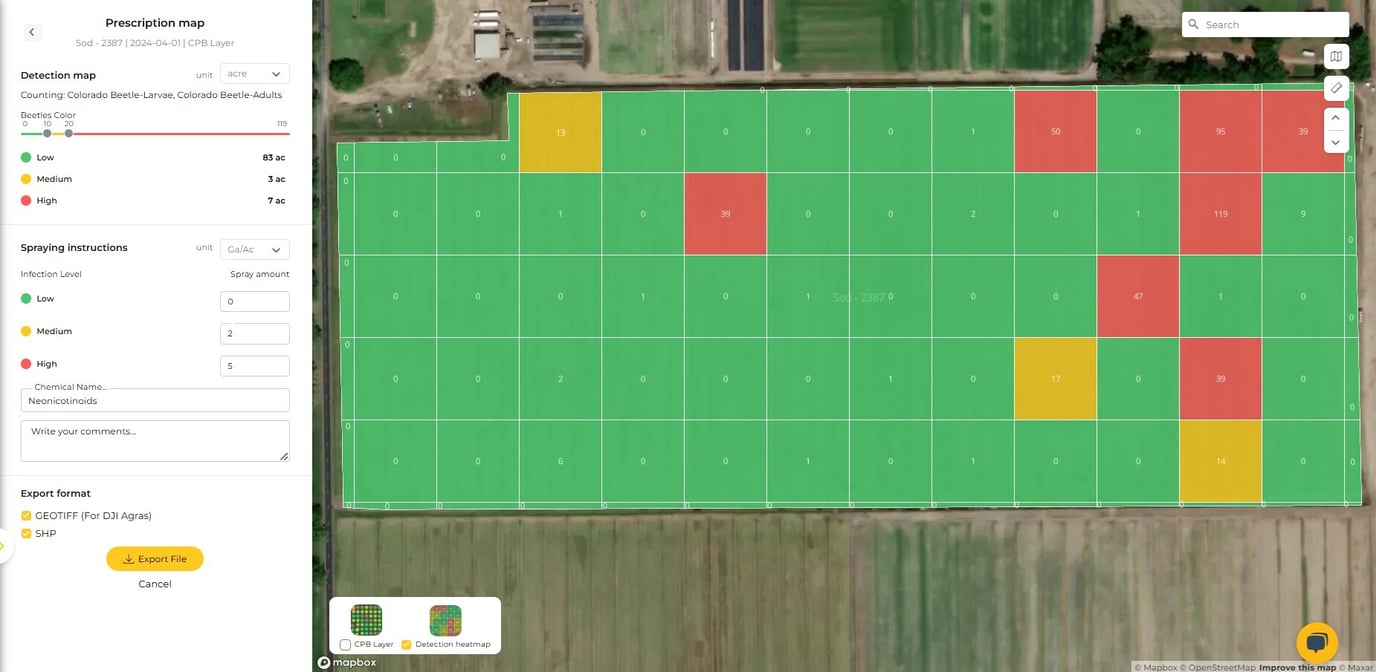Agro Scouting Innovative Colorado Potato Beetle Scouting